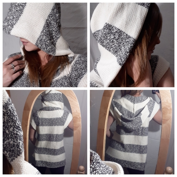 NWOT Free People Regatta Cap Sleeve Hoodie - Picture 5 of 8